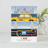 NYC ThMED Birthday Invitation Kaart (Staand voorkant)