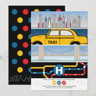 NYC ThMED Birthday Invitation Kaart