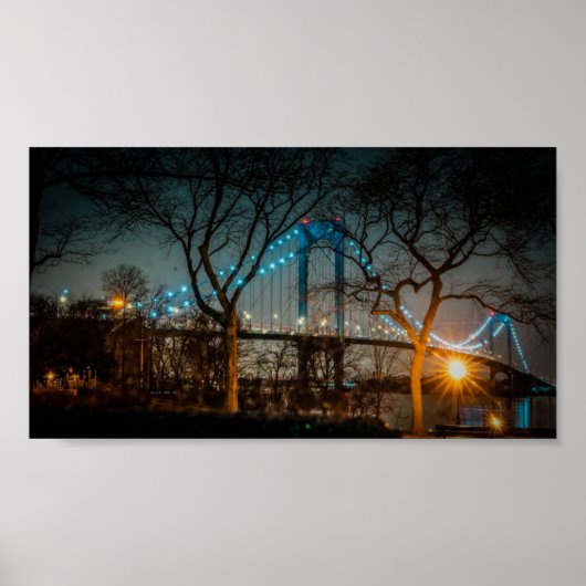 NYC Throgs Neck Bridge Poster (Voorkant)