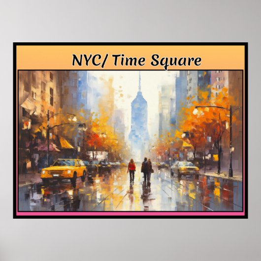 NYC/Time Square Poster (Voorkant)