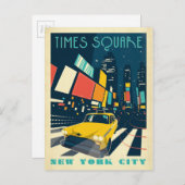 NYC - Times Square Briefkaart (Voorkant / Achterkant)