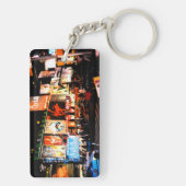 NYC Times Square Broadway Acryl Sleutelhanger (achterkant)