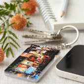 NYC Times Square Broadway Acrylic Keychain (Voorkant Rechts)