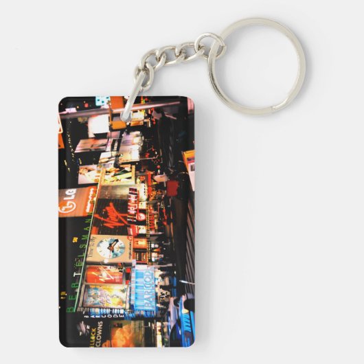 NYC Times Square Broadway Acrylic Keychain (achterkant)
