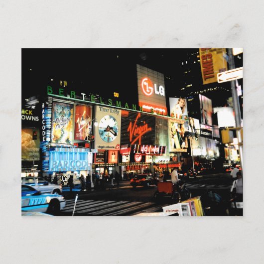 NYC Times Square Broadway New York City Briefkaart (Voorkant)