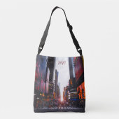 NYC Times Square New York City Crossbody Tas (Achterkant)