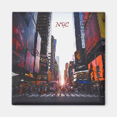 NYC Times Square New York City Magneet (Voorkant)