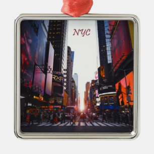 NYC Times Square New York City Metalen Ornament