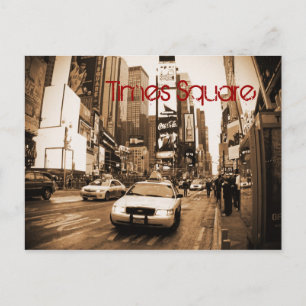 NYC Times Square Taxi Briefkaart