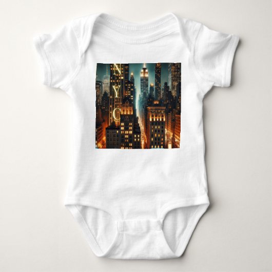 NYC Toddler Graphic T-Shirt – Iconische stad New Y (Voorkant)