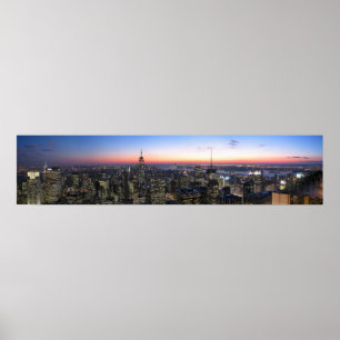 NYC Top van het afbeelding van het Rock Panoromaic Poster
