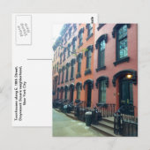 NYC Townhouses, E. 18th Street, Briefkaart (Voorkant / Achterkant)