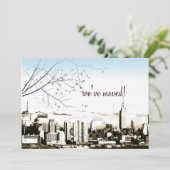 NYC/twin towers skyline/bewegende mededeling Aankondiging (Staand voorkant)