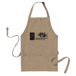NYC Urban Sketchers Apron Standaard Schort