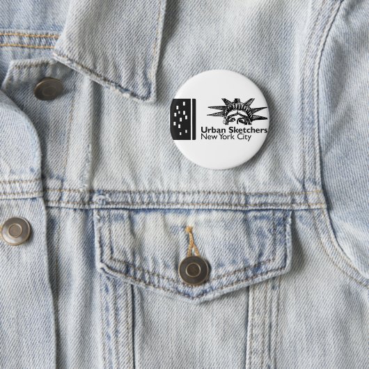 NYC Urban Sketchers Button (In situ)