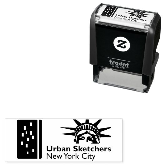 NYC Urban Sketchers Rubber Stempel (In situ)