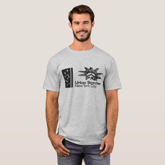 NYC Urban Sketchers T-shirt (Voorkant volledig)