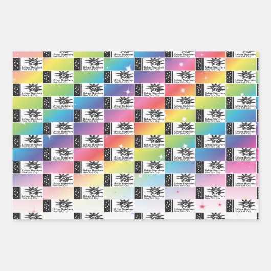 NYC Urban Sketchers Wrapping Paper (Voorkant 3)
