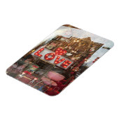 NYC-Valentijnsdag Winkelvenster Hartstip BEHOUDEN Magneet (Linkerzijde)