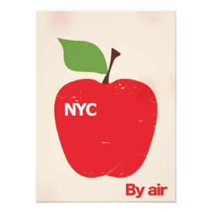 NYC vanuit de lucht Foto Afdruk