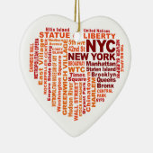 NYC-versiering - aanpasbaar Keramisch Ornament (Rechts)