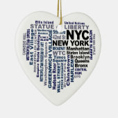 NYC-versiering - aanpasbaar Keramisch Ornament (Rechts)