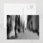 NYC Verticaal B&W Blur Briefkaart (Voorkant / Achterkant)