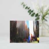 NYC Vertical Blur Briefkaart (Staand voorkant)