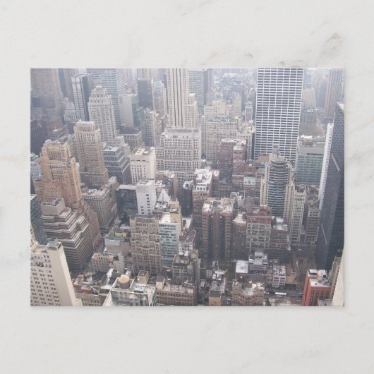 NYC View South Down 5th Avenue Briefkaart (Voorkant)