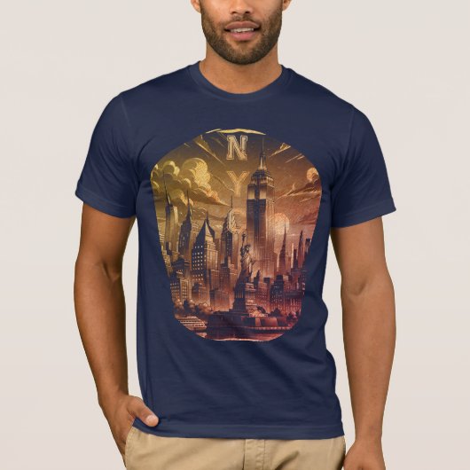 NYC Voeg naam toe Grafisch T-shirt (Voorkant)