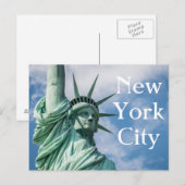 NYC Vrijheidsbeeld Briefkaart (Voorkant / Achterkant)