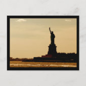 NYC Vrijheidsbeeld Dusk Briefkaart (Voorkant)