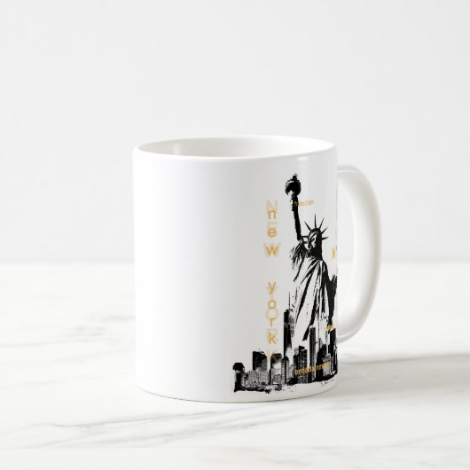 NYC Vrijheidsbeeld New York Manhattan Custom Best Koffiemok (Voorkant rechts)