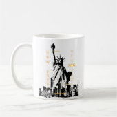 NYC Vrijheidsbeeld New York Manhattan Custom Best Koffiemok (Links)