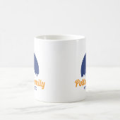 NYC Vrijheidsbeeld Silhouette Family Trip Koffiemok (Center)