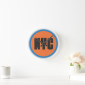 NYC-wandklok Ronde Klok (Huis)