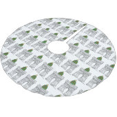 NYC Washington Square Arch Greenwich Village Tree Kerstboom Rok (Gekanteld)