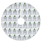NYC Washington Square Arch Greenwich Village Tree Kerstboom Rok (Voorkant)