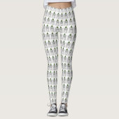 NYC Washington Square Arch kerstboom Leggings (Voorkant)