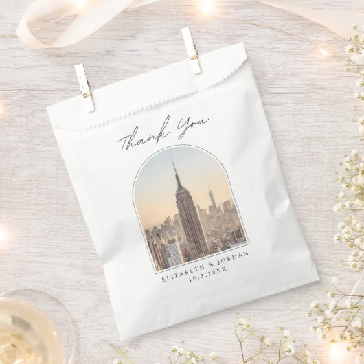 NYC Wedding Empire State Foto Dank u Bedankzakje (Geknipt)