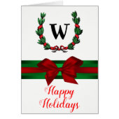 NYC Wide Skyline Etched BW Kerstfeestdag (Voorkant)