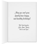 NYC Wide Skyline Etched BW Kerstfeestdag (Binnen (Rechts))