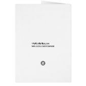 NYC Wide Skyline Etched BW Kerstfeestdag (Achterkant)