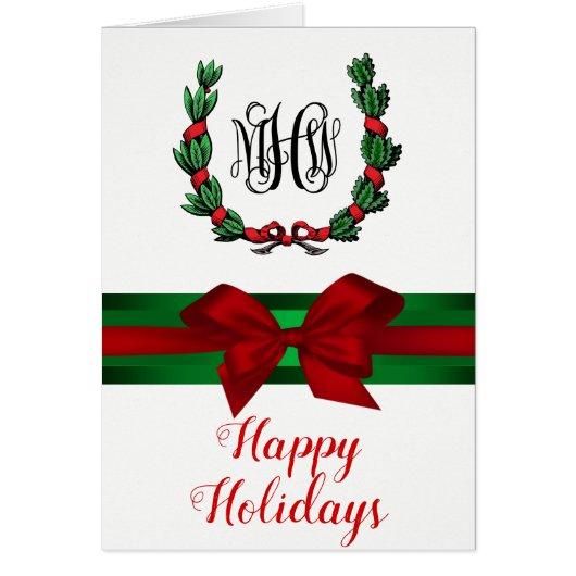 NYC Wide Skyline Etched BW Kerstfeestdag (Voorkant)