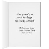 NYC Wide Skyline Etched BW Kerstfeestdag (Binnen (Rechts))