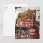 NYC Windows Reflection LOVE Valentijnsdag Foto Feestdagenkaart (Voorkant / Achterkant)