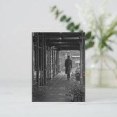 NYC Winter Dog Walker Briefkaart (Staand voorkant)