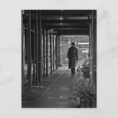 NYC Winter Dog Walker Briefkaart (Voorkant)