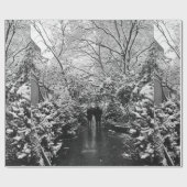 NYC Winter Wonderland Cadeaupapier (Vlak)