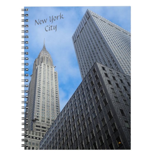 NYC Wolkenkrabbers Spiraal Foto Notitieboek (Voorkant)